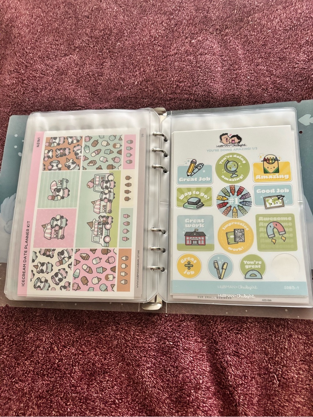 LARGE HADMAN & Chub girl Sticker collection +binder - Picture 10 of 15